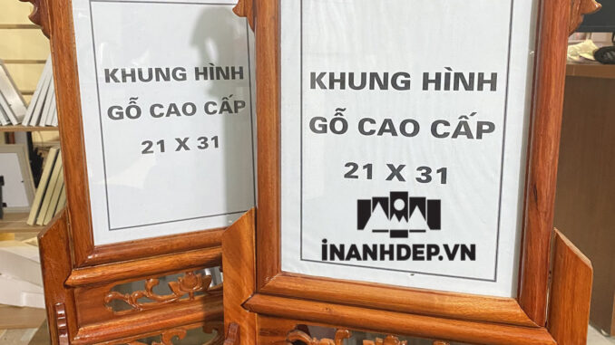 khung ảnh thờ gỗ hương